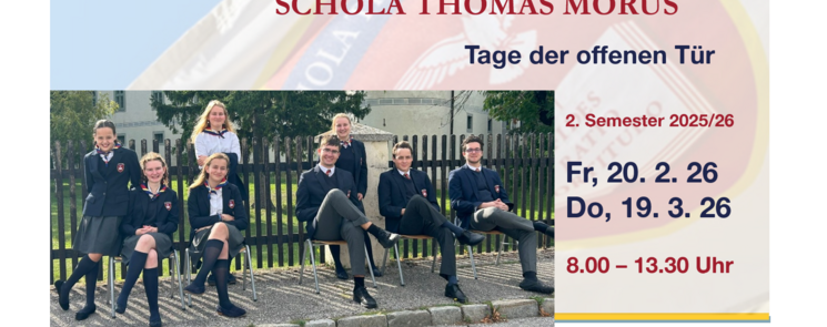 Tage der offenen Tür im 2. Semester 2025 / 26